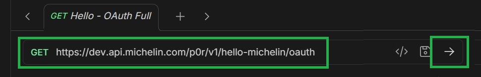 Send request